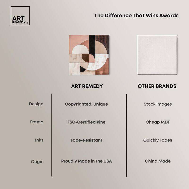 Modern Shapes I Canvas by Art Remedy, Gallery Wrapped