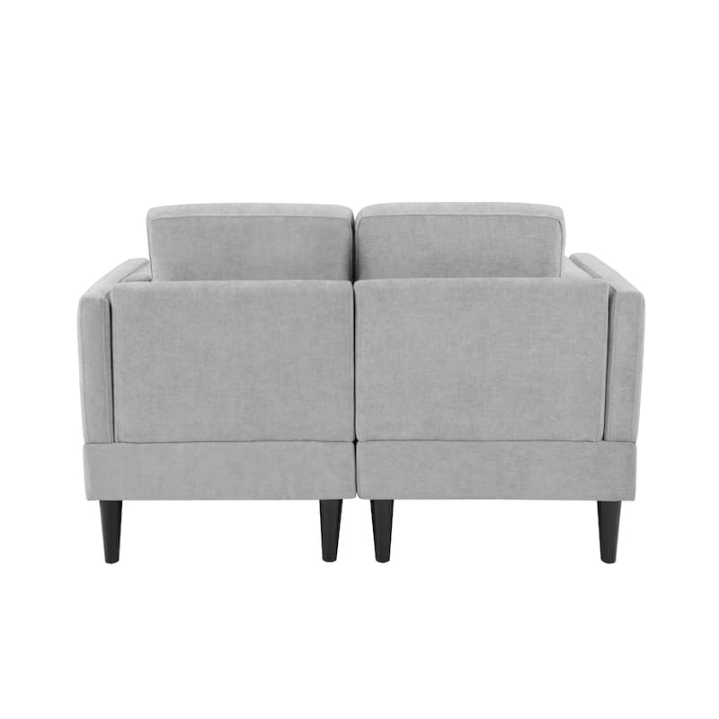 Christopher Knight Home - Alora Modern Upholstered Chaise Lounge Sofa Bed with Dual-Layer Armrests and Flexible Layout Design