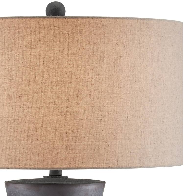 Currey & Company Croft Black Table Lamp - 30"h x 20"dia