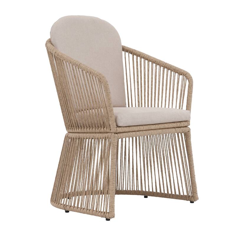 9-Piece Outdoor Extendable Dining Set with Aluminum Table & Rattan Chairs