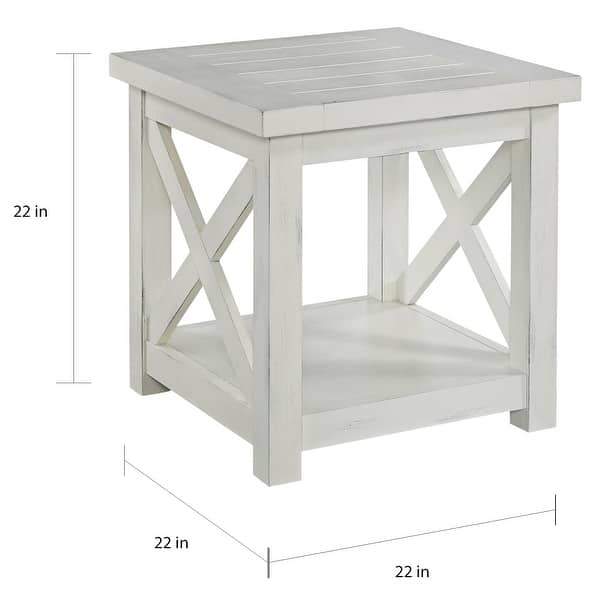 Seaside Lodge OffWhite End Table On Sale Bed Bath & Beyond 15208789