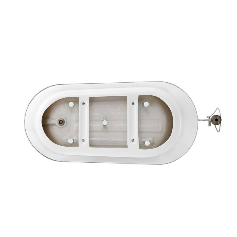Ove Decors 15BKH-RACH70-SATMO Rachel 70" Free Standing Acrylic Soaking