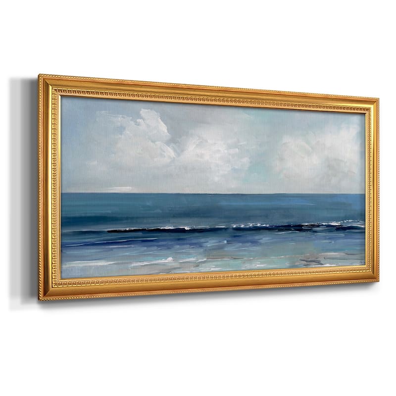 Blue Seas Premium Framed Canvas- Ready to Hang