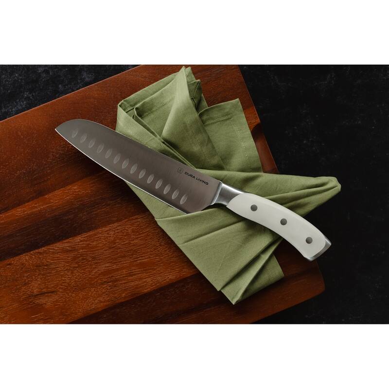 Dura Living Elite 7-inch Santoku Knife - Forged German Steel Kitchen Knife
