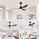 preview thumbnail 35 of 39, 52" Ceiling Fan with Lights, Quiet DC Motor 3 ABS Blade Ceiling Fans, 6 Speed Levels, Reversible Ceiling Fan