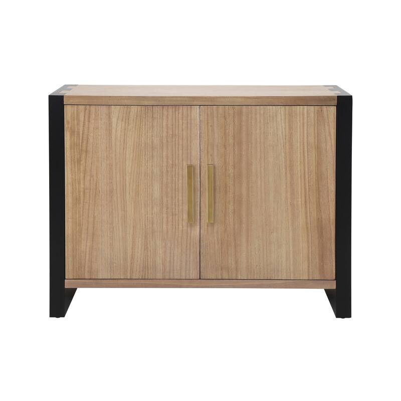 Christopher Knight Home - Alaric Minimalist MDF Paulownia Veneer Sideboard with Adjustable Shelves