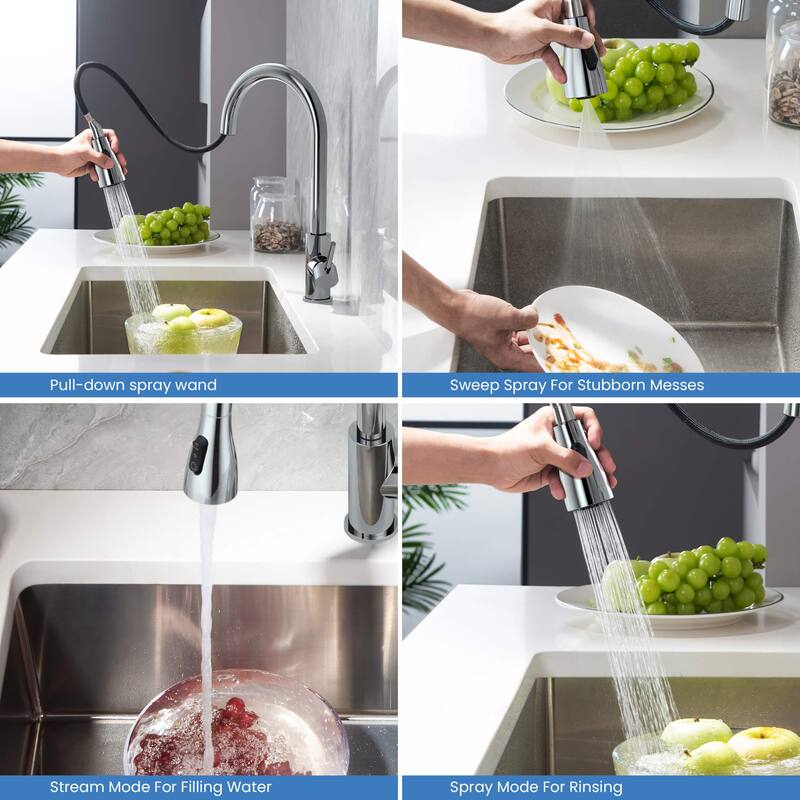 Single Handle Pull Down Kitchen Faucet