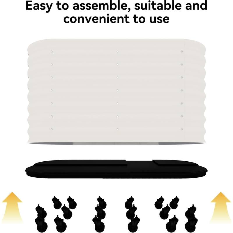 Self-Watering Raised Garden Bed, with Lockable Wheels & Water Reservoir