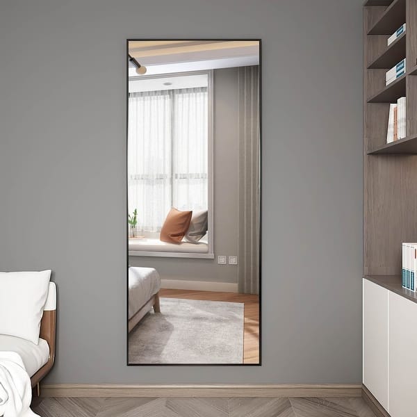 Solid wood frame fulllength mirror 23 Bed Bath & Beyond 37889101