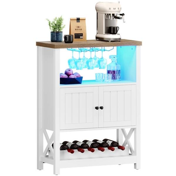 Moasis Modern Bar with LED Light Removable Wine Rack Bed Bath & Beyond 38403474