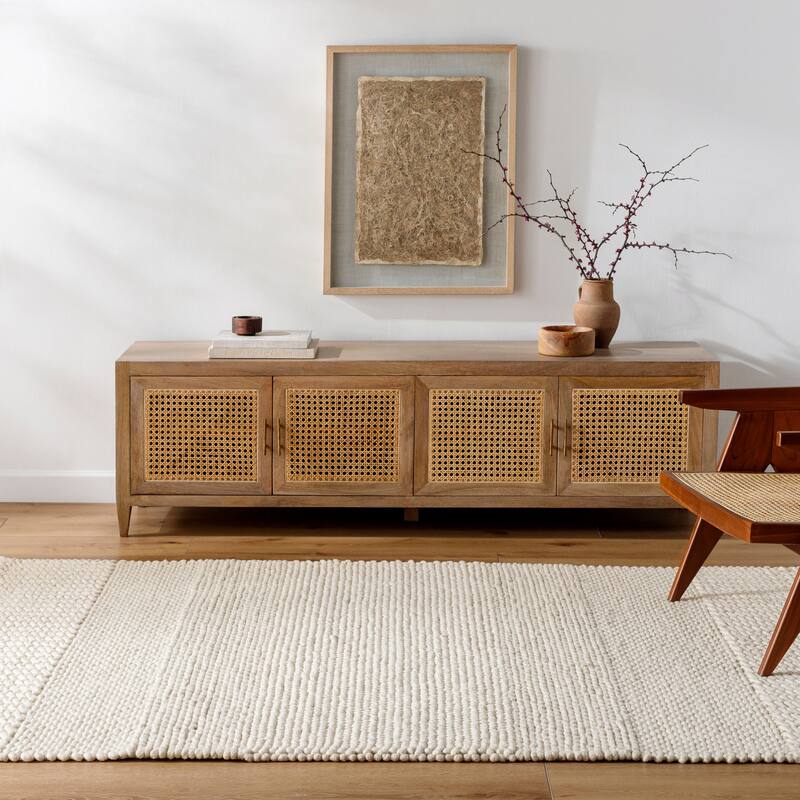 Xochitl Modern & Contemporary Area Rug - 8' x 10' - Cream/Gray