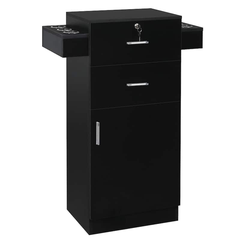 Drawer Filing Storage Cabinet Salon Cabinet - Black