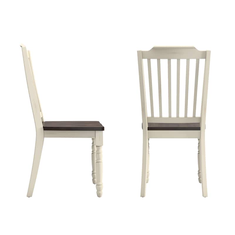 Brunico Two-Tone Antique Dining Chairs (Set of 2)
