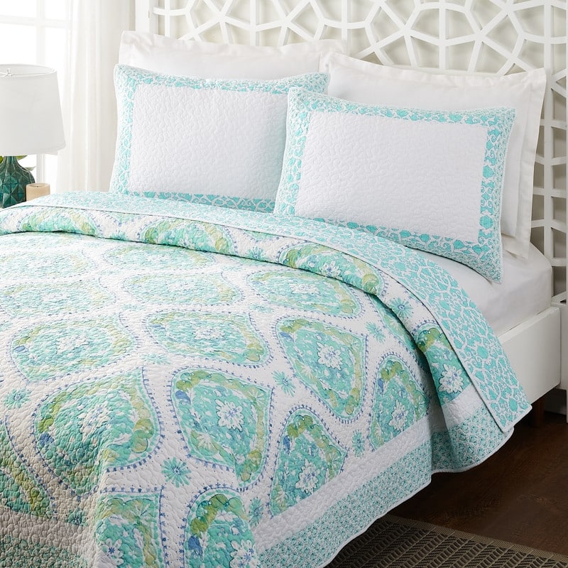 Dena Home Bohemian Breeze Full/Queen Quilt Set, 3 Pieces