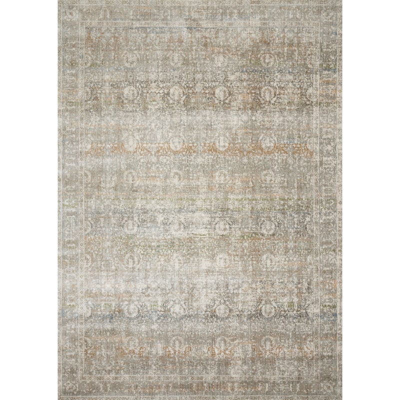 Alexander Home Contessa Distressed Shabby Chic Area Rug - 7'1 x 10'1 - Grey/Multi