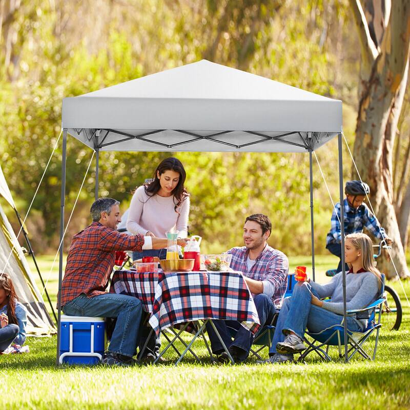 Gymax Patio 6.6 x 6.6ft Outdoor Pop-up Canopy Tent Portable Sun