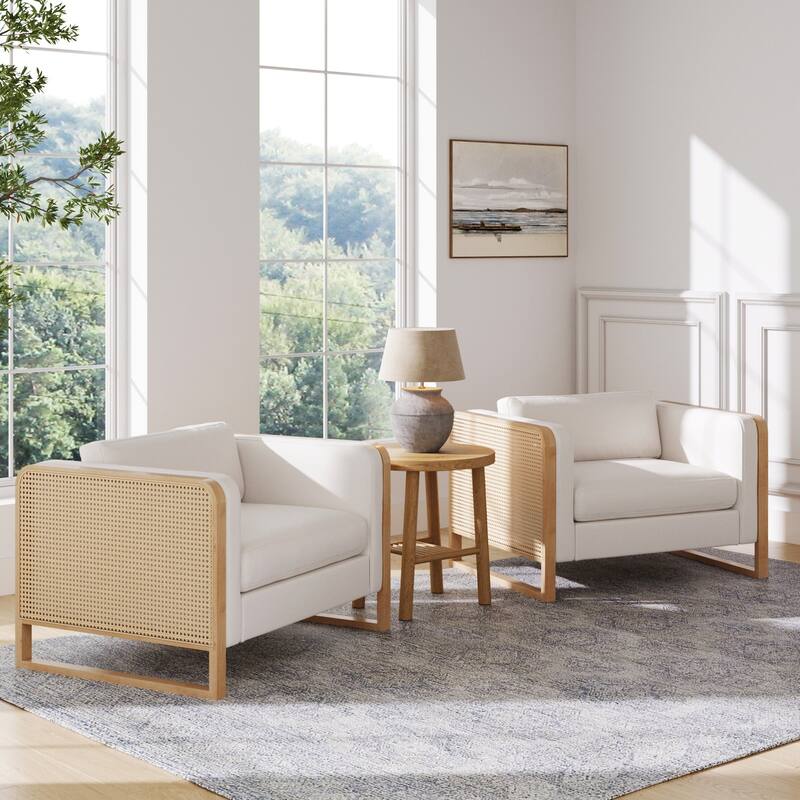 Madison Modern Upholstered Modular Sofa or Couch for Living Room with Solid Wood Legs