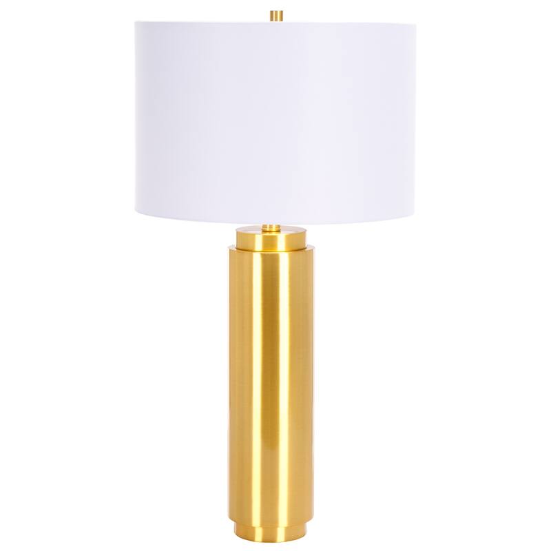 SAFAVIEH Couture Lighting Niculina 30-inch Metal Pillar Table Lamp - 15 In W x 15 In D x 30 In H - 15Wx15Dx30H