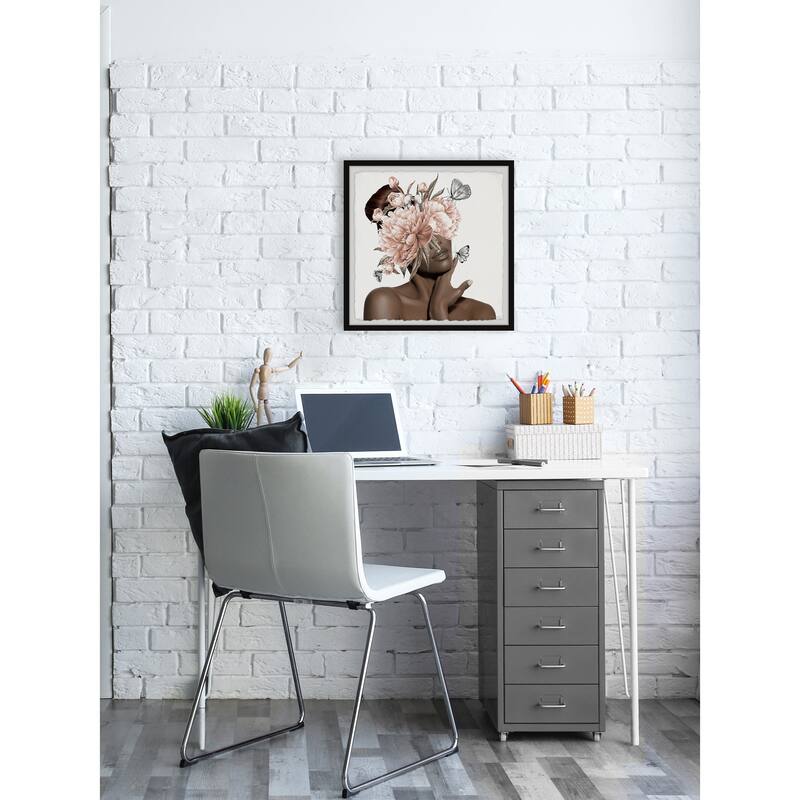 'Silence of a Woman' Framed Painting Print
