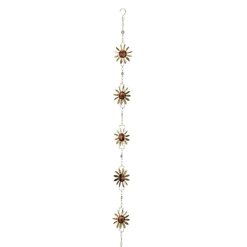 Rain Chain - Sunflower - 5.5"x2.5"x100.5"