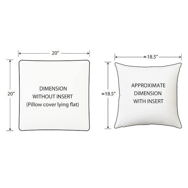 Sunbrella Cast Slate Outdoor Pillow with Polyfill Pillow Insert