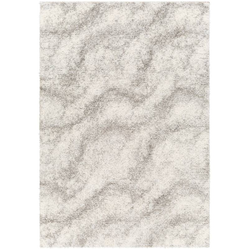 Livabliss Casual Cloudy Shag Abstract Area Rug
