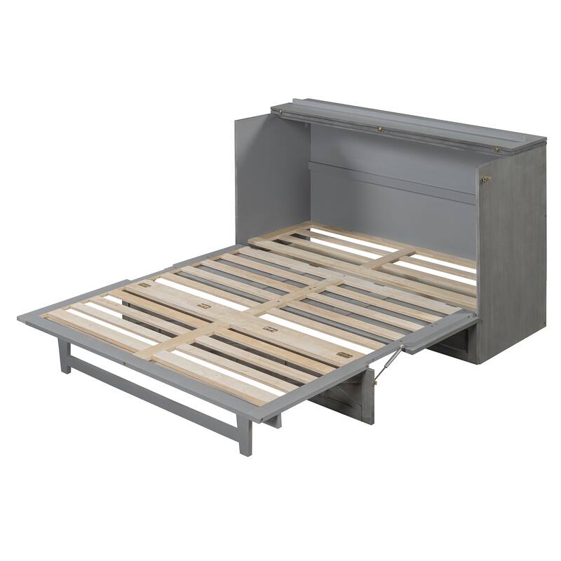 Modern Murphy Bed with Versatile Storage Drawers