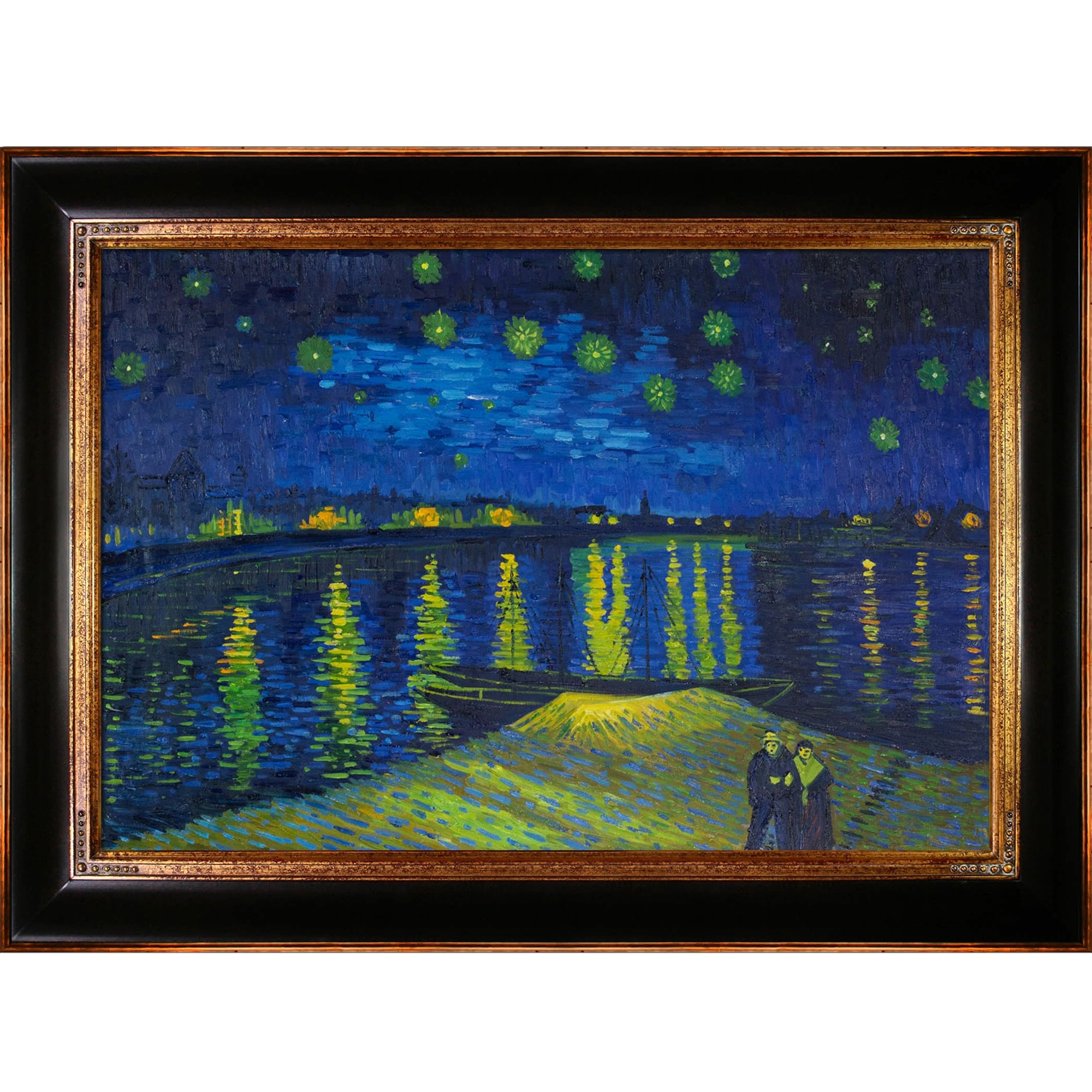 Shop Starry Night Over The Rhone By Vincent Van Gogh Framed Hand