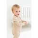 preview thumbnail 2 of 3, Breezy Bear Baby Footie Pajamas, 2-Way Zipper - Breezy Beige