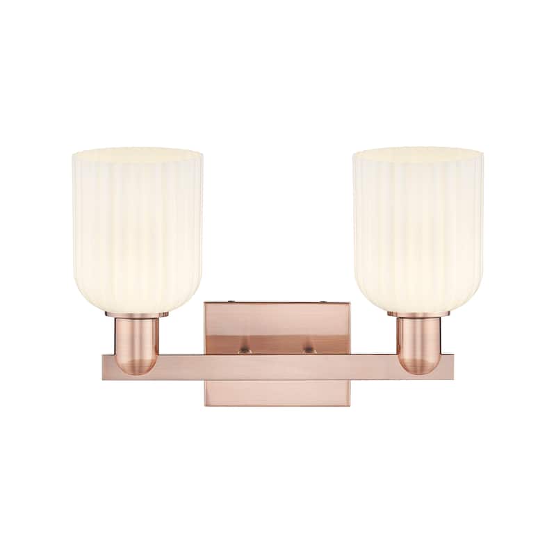 Innovations Lighting Downtown Urban - Bridal Veil - 2 Light 16" Bath Vanity Ligh