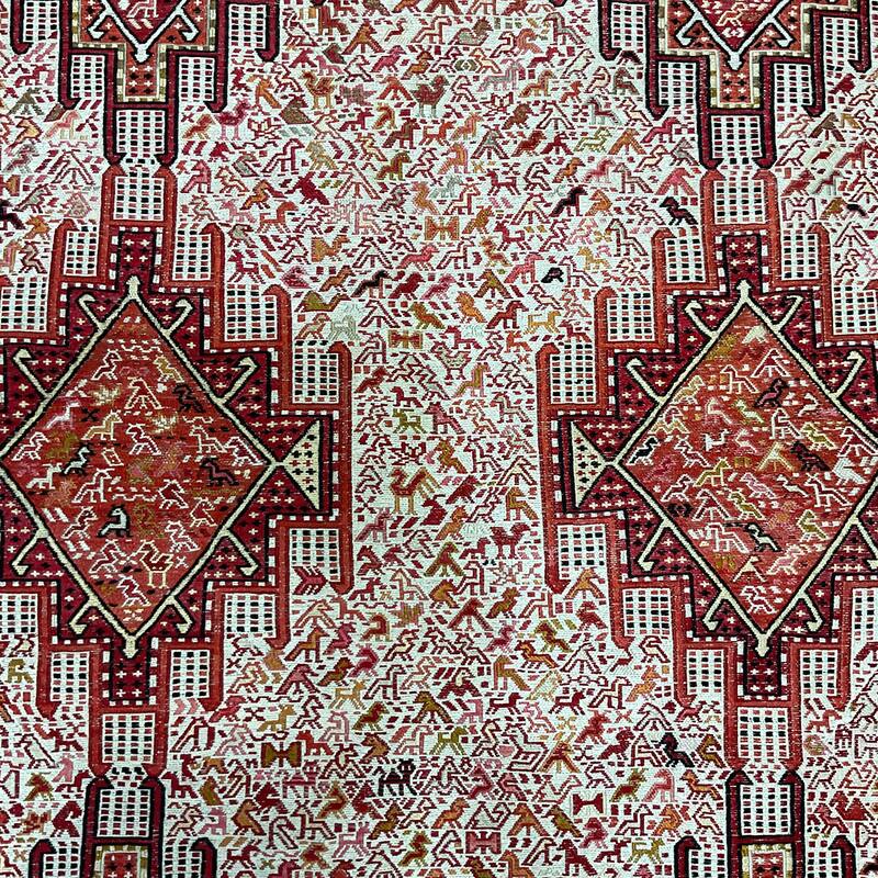 HERAT ORIENTAL Handmade Soumak Silk Rug - 4' x 6'6"
