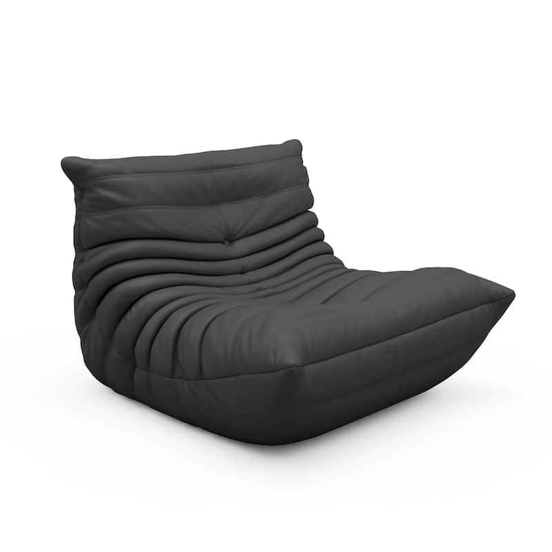 Furgle Microfiber Leather Sofa Ergonomic Design Lazy Floor Sofa