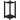 Floor Cue Rack with Square Legs - 16x16x24