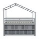 preview thumbnail 10 of 10, Twin House Loft Bed with Roof Frame