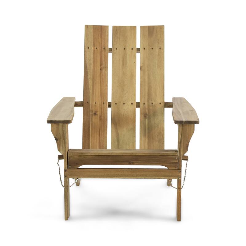 FOLDABLE ADIRONDACK CHAIR with Durable Wooden Frame, Perfect for Indoor and Outdoor