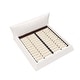 preview thumbnail 14 of 47, King Size Bed Frame w/ Special Shaped Headboard,Velvet Upholstered Platform Bed Floor Bed Low Profile Bed, Mattress Foundation