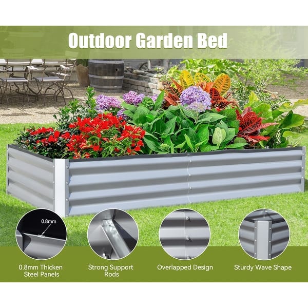 Galvanized Raised Garden Bed Kit Galvanized Planter Garden
