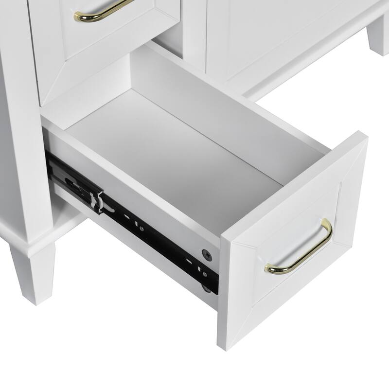 30" Bathroom Vanity with Ceramic Sink