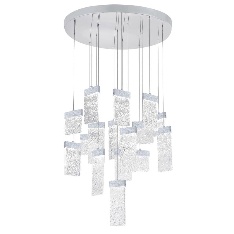 Carolina LED Chandelier With Pewter Finish - Pewter