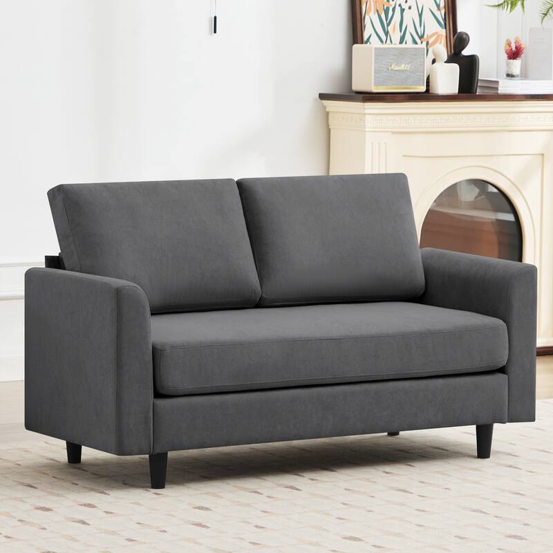 Snow Velvet Sectional Sofa
