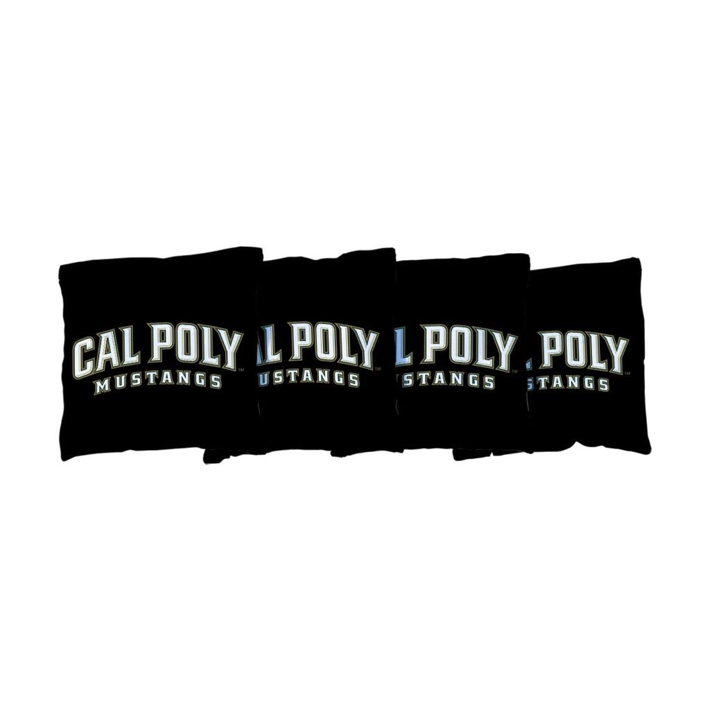 Cal Poly Mustangs Black Cornhole Bags