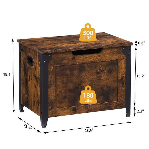 Pledge Box Stool Angle iron storage box stool - Bed Bath & Beyond - 40663715