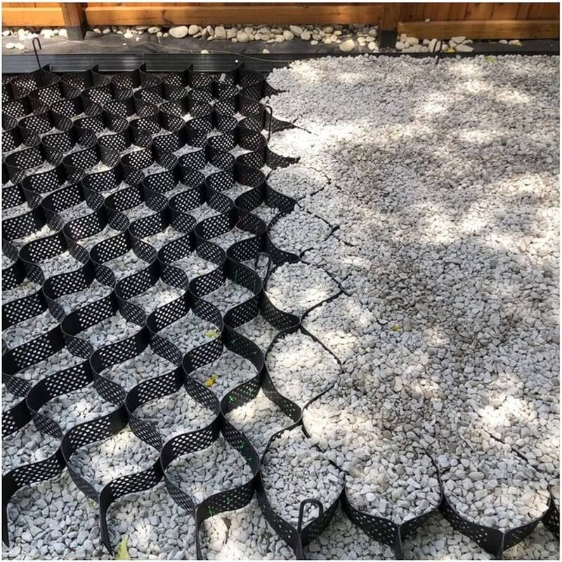 Agfabric 6.5 ft. x 13 ft. x 2 in. Plastic Ground Geo Grid Driveway Ground Pavers for Landscaping