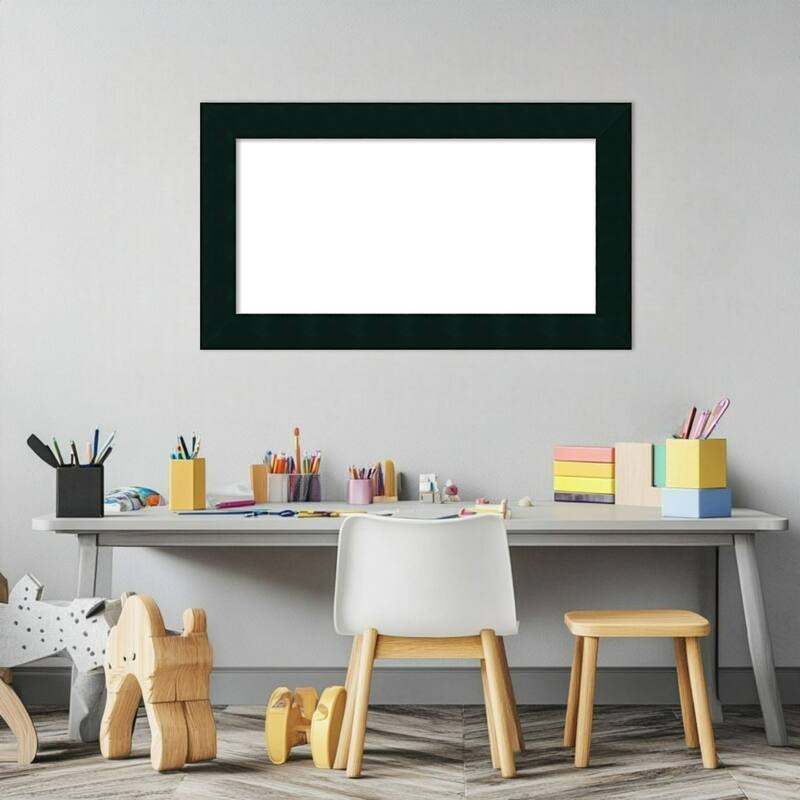 Amanti Art Tribeca Black Framed Dry Erase Magnetic Board