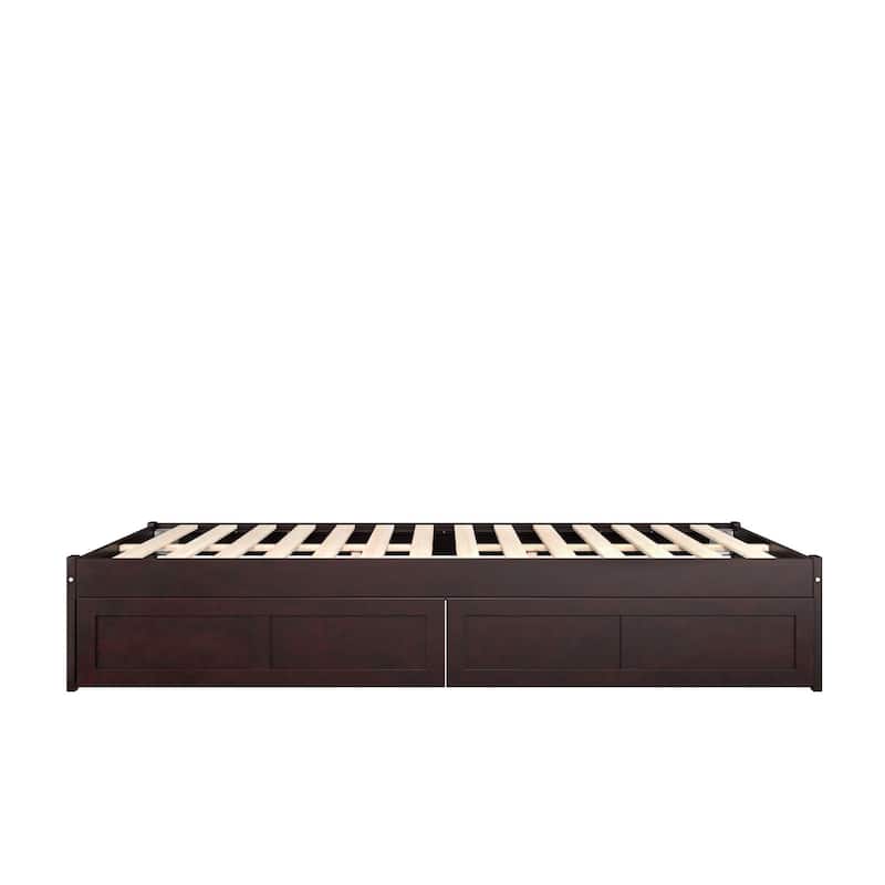Colorado Queen Platform Bed with Storage in Espresso