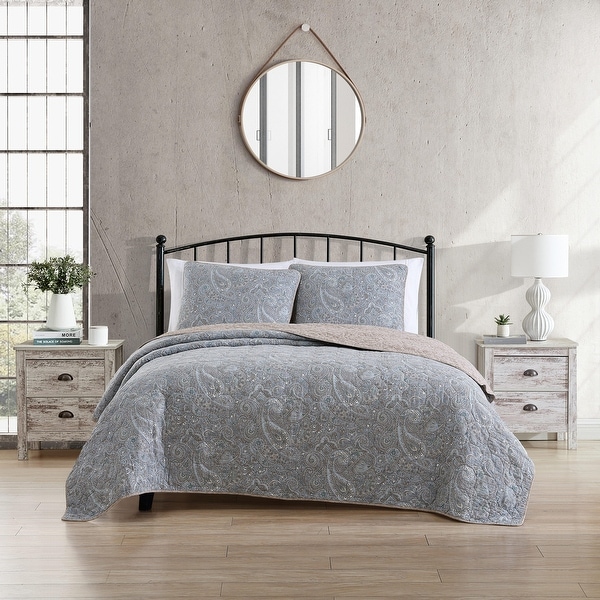 Stone Cottage Emilia Cotton Reversible Quilt Set - On Sale - Bed