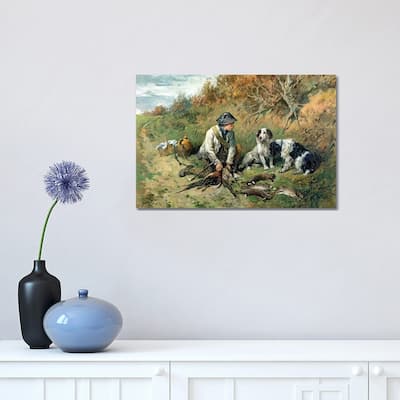 iCanvas "The Day's Bag" by John Emms Canvas Print