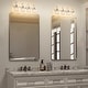 preview thumbnail 4 of 37, Chrome/ Black/ Gold Modern Over Mirror Crystal Bathroom Restroom Wall Lighting Fixtures Bath Lights Vanity Light