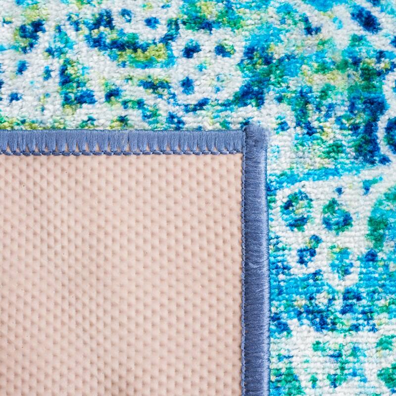 SAFAVIEH Bahia Annemijn Washable Slip Resistant Guzel Overdyed Medallion