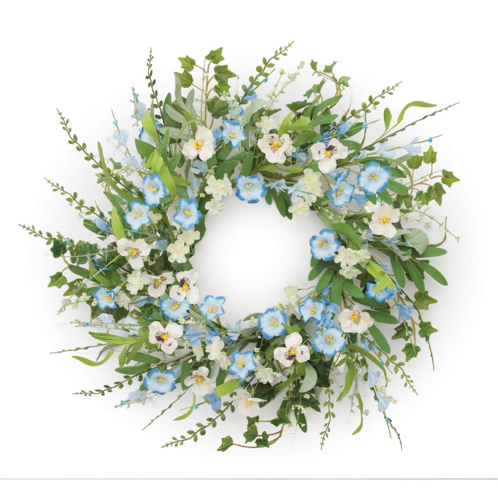 Mixed Wildflower Floral Wreath 22 Inch